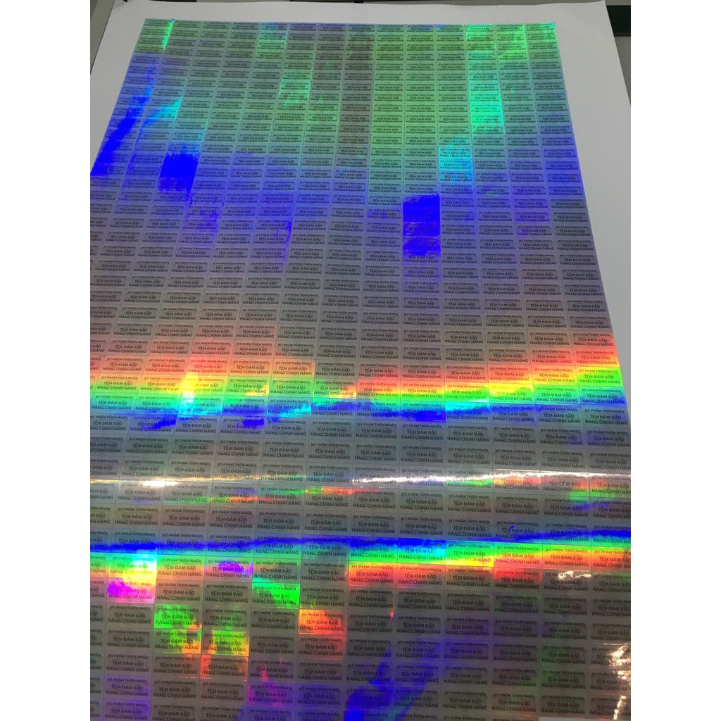 Tem niêm phong 7 màu in theo yêu cầu