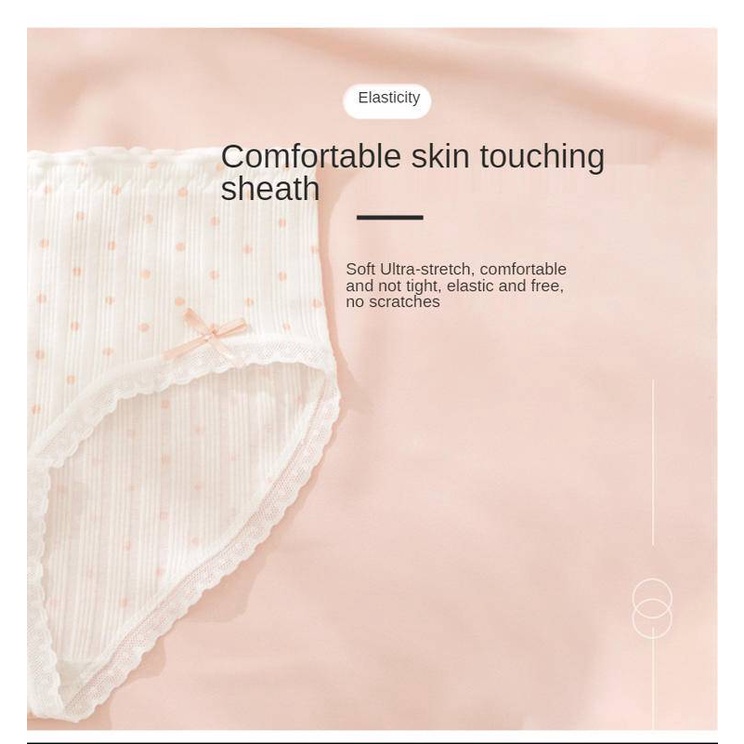  1 quần lót cotton đính nơ size lớn cho nữ | BigBuy360 - bigbuy360.vn