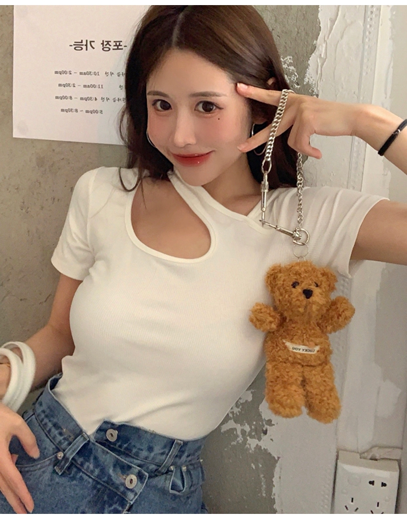 Áo Thun Lửng Tay Ngắn Thời Trang Dành Cho Nữ