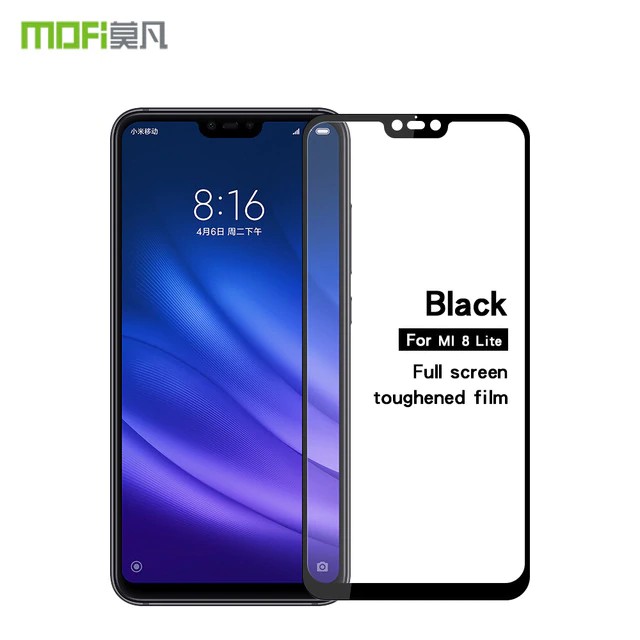 For Xiaomi Mi 8 Lite Tempered Glass 3D Full Coverage Screen Soft