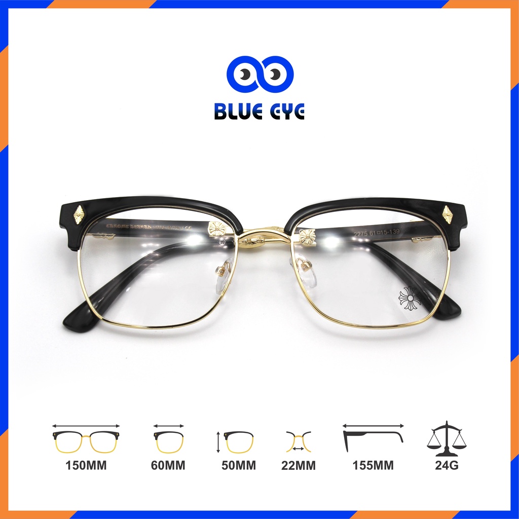 Kính CH thời trang nam nữ cao cấp [gọng kim loại vàng] | BigBuy360 - bigbuy360.vn