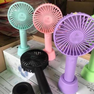 Quạt Mini Cầm Tay Cute Có Đế