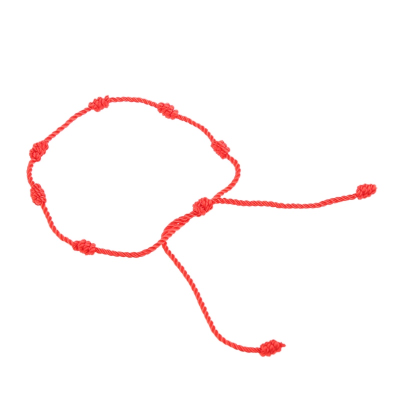 Vòng Đeo Tay Bùa May Mắn 7 Nút Thắt Thủ Công