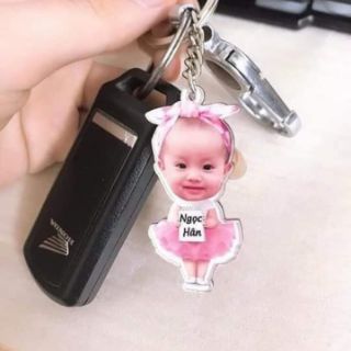 MÓC KHÓA CHIBI IN HÌNH THEO YÊU CẦU