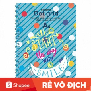 Sổ lò xo đơn KLONG A5 Dot Grid ruột chấm 70/76; MS: 968