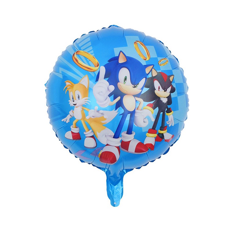 Sonic Film Balloons Banner The Hedgehog Happy Birthday Party Decoration Decors kid gift