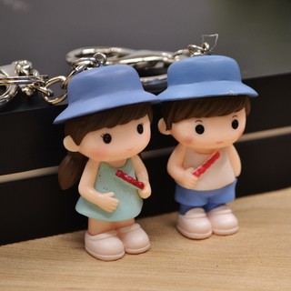  Móc khóa cặp cute hình cô bé cậu bé siêu xinh