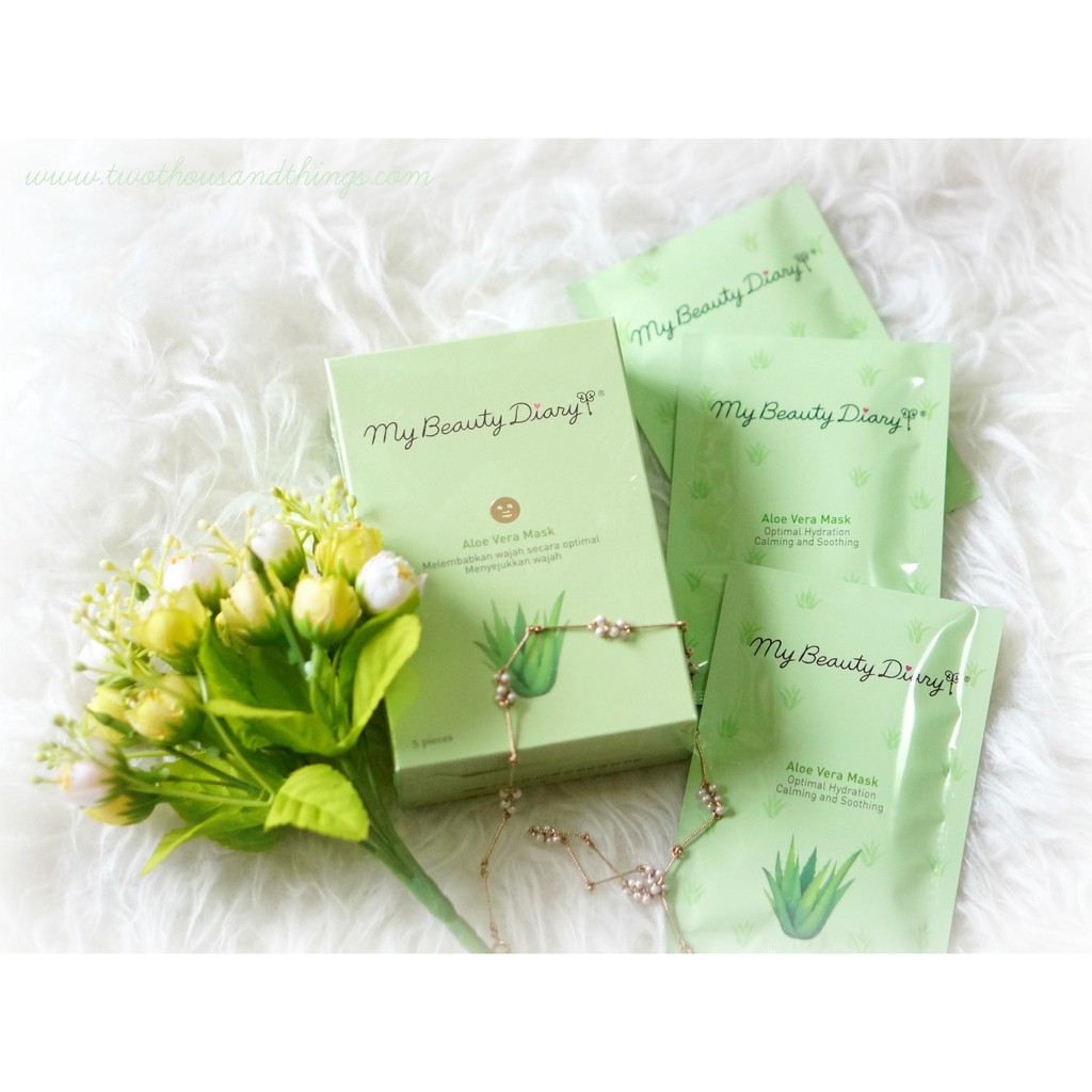 Mặt nạ lô hội xoa dịu cấp ẩm dưỡng da tiếng anh 10 miếng – Aloe vera mask 10pcs/box