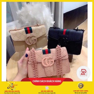 💖freeship💖 túi xách nữ chất đẹp , túi đeo chéo gg chất đẹp phối kẻ - t281