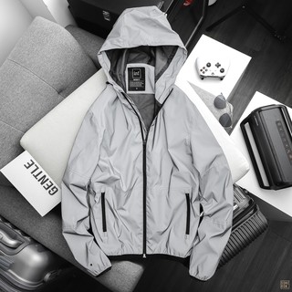Áo Khoác Nam INF Reflective Xám, Chất Vải Phản Quang Cao Cấp, SOMEHOW,