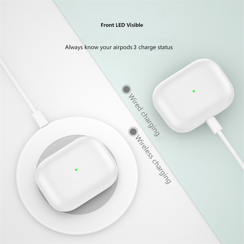 Vỏ Bảo Vệ Hộp Sạc Tai Nghe Apple 3 Không Dây Chất Liệu Silicon Chống Rơi