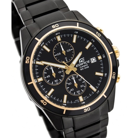 Đồng hồ nam Casio Edifice EFR-526BK-1A9 dây thép không gỉ, chống nước 50m, hàng chính hãng