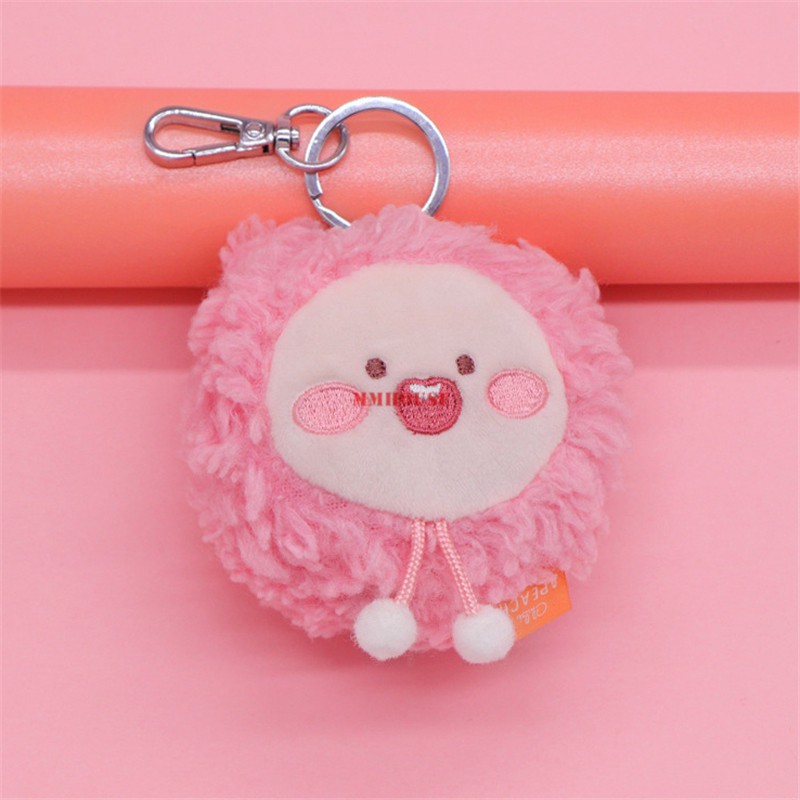 Dây móc khóa hình quả đào xinh xắn