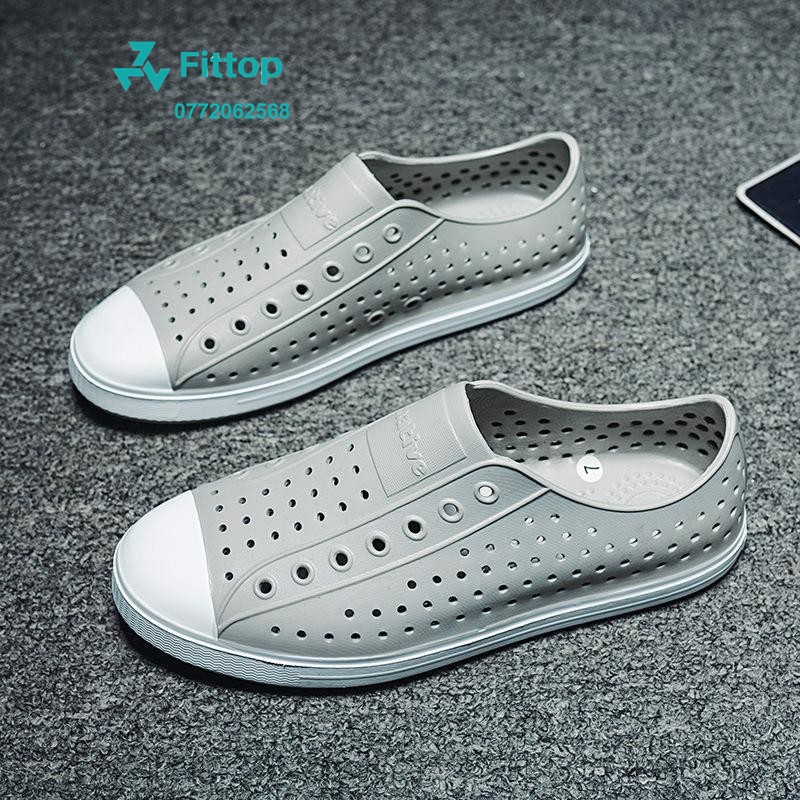 Giày Nhựa Đi Mưa Đi Biển Native Chất Liệu Nhựa Xốp Siêu Nhẹ FITTOP NTJ-011 [BOX] | BigBuy360 - bigbuy360.vn