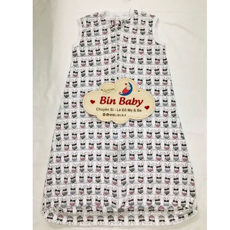 Túi ngủ mùa hè cho bé - Túi ngủ cotton một lớp