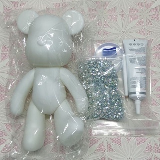 Gấu đính đá handmade bearbrick sz 23cm