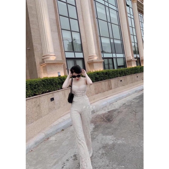 Sét ren 2 dây kèm quần suông