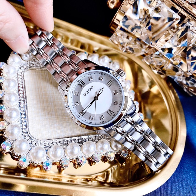 Đồng hồ nữ chính hãng Bulova Diamond Accent 96P179