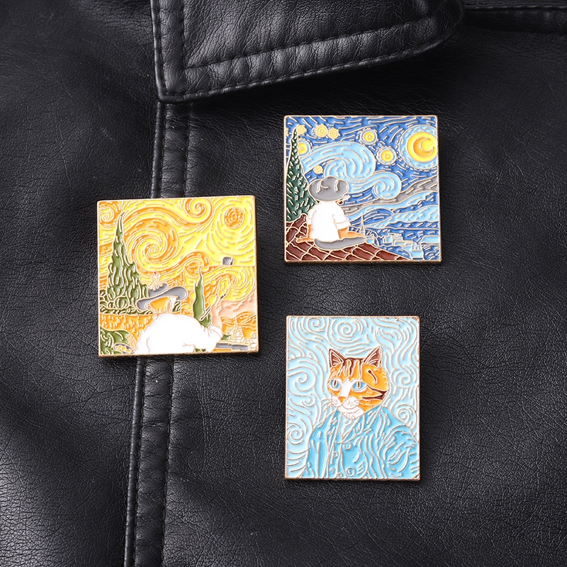 Ghim Cài Áo Hình Chú Mèo Xinh Xắn