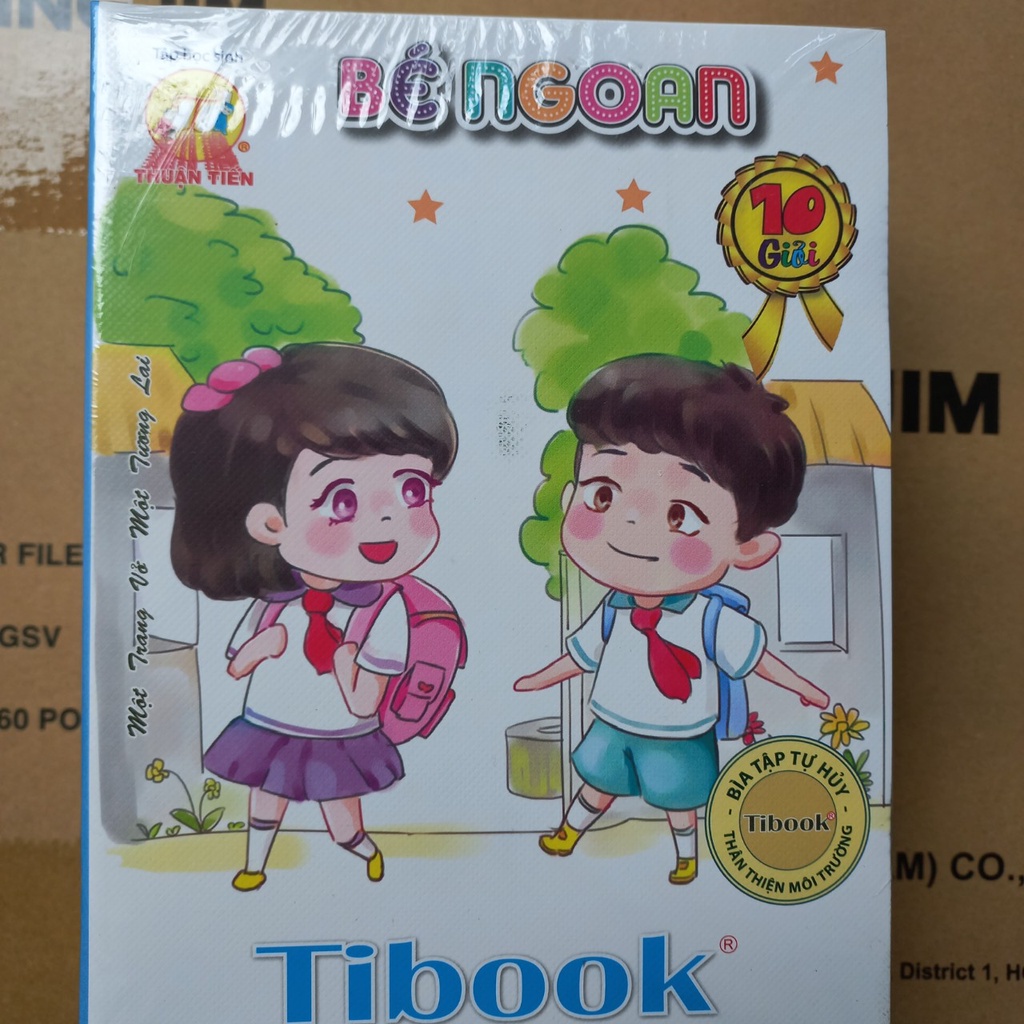 Tập học sinh Thuận Tiến Bé Ngoan 96 trang 4 ô li  Định lượng giấy 120 gms.