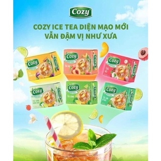trà đào hoà tan cozy