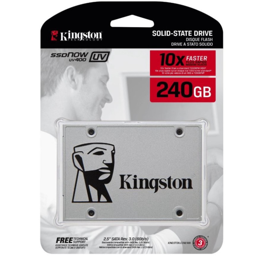 [XẢ KHO] Ổ Cứng Ssd Kingston A400 Sata 3 240Gb Sa400S37/240G - Bh 36 Tháng