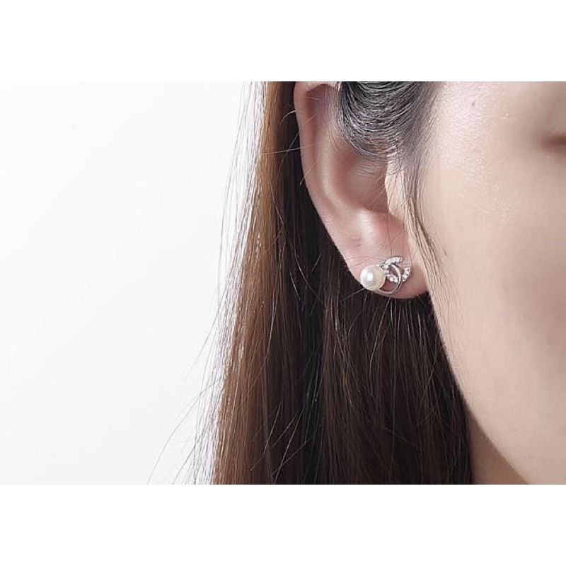 Bông tai nữ Bạc ta sáng bóng , giá rẻ - Vàng Bạc Khải Khải
