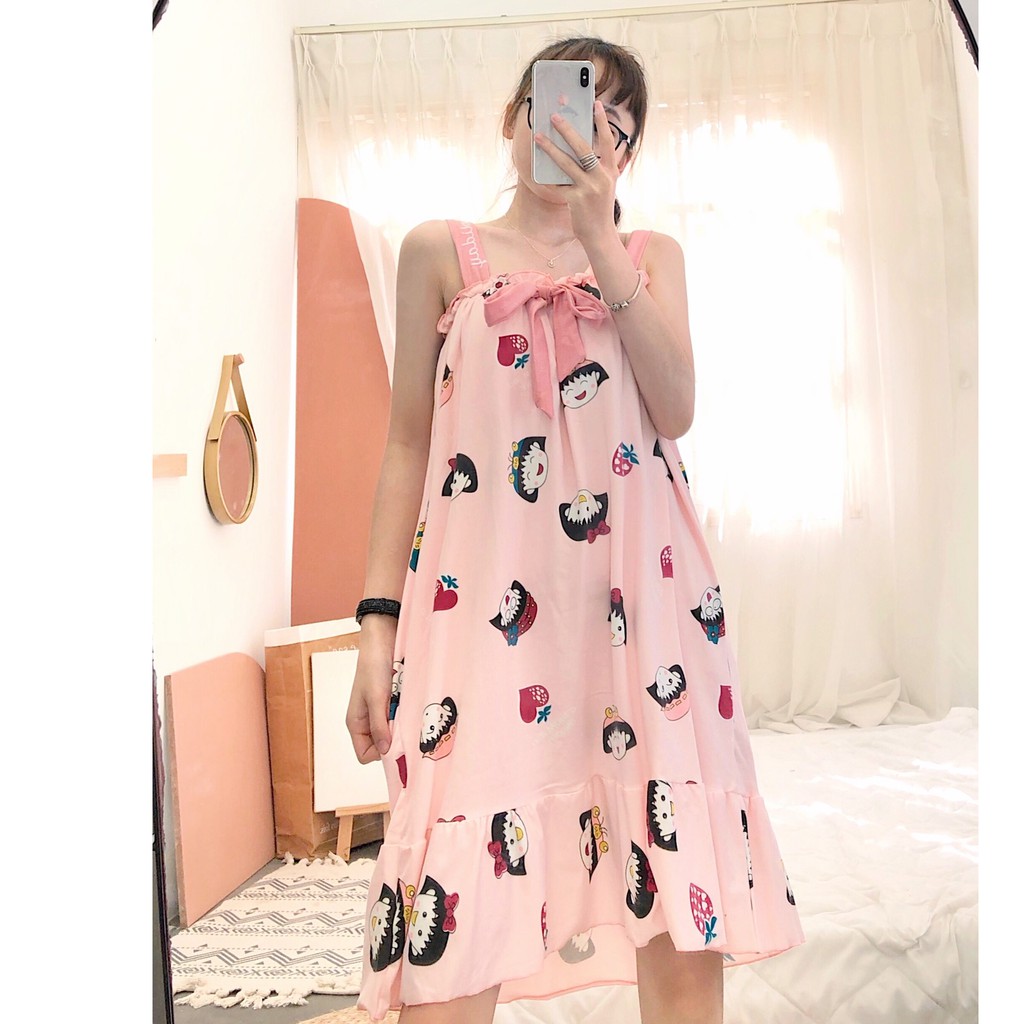 Váy 2 dây có đệm mút MÙA HÈ cực kì thoải mái - 𝐕𝟏𝟐𝟕 | BigBuy360 - bigbuy360.vn