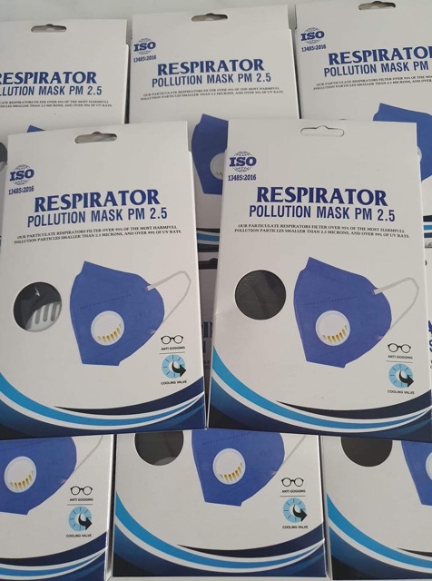 Khẩu trang Khánh An kháng khuẩn 3M, chống khuẩn, PM 2.5- Có van thở- Màu Xám | BigBuy360 - bigbuy360.vn