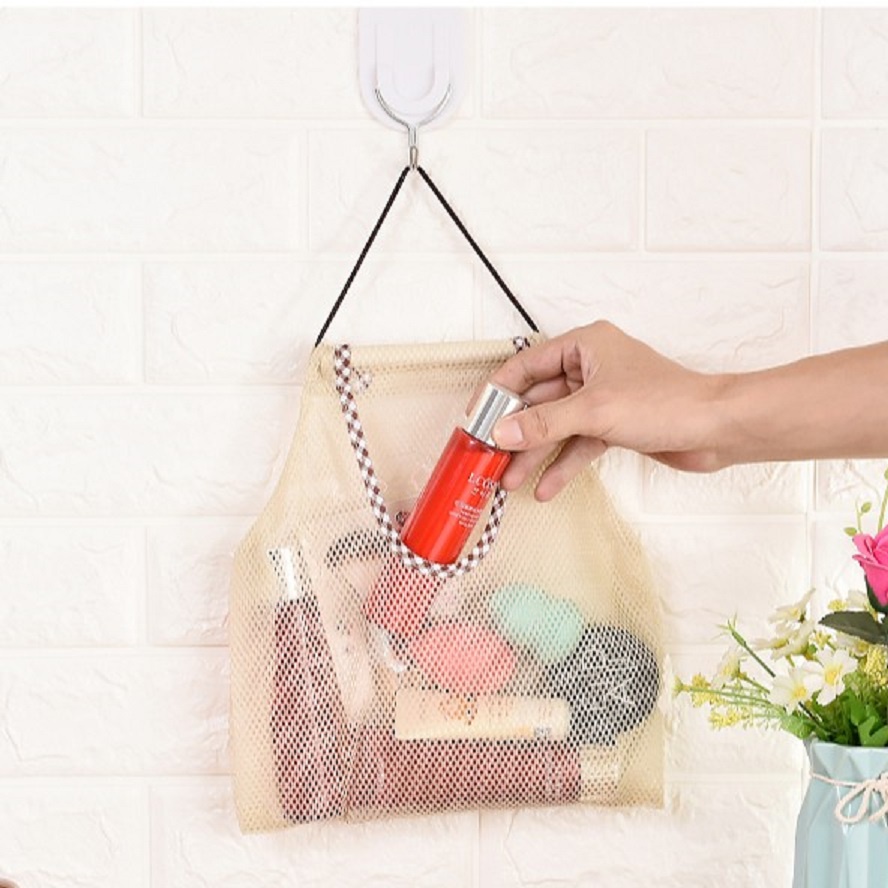 Túi lươí đa năng treo tường (bảo quản hành tỏi, trái cây, gia dụng, mỹ phẩm, ...) 101254