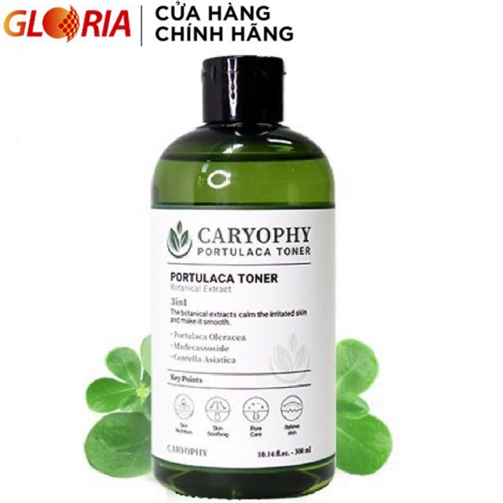 [Mã COSGLORIAT4 -8% đơn 250K] Nước Hoa Hồng Giảm Mụn Caryophy Portulaca Toner 300ml