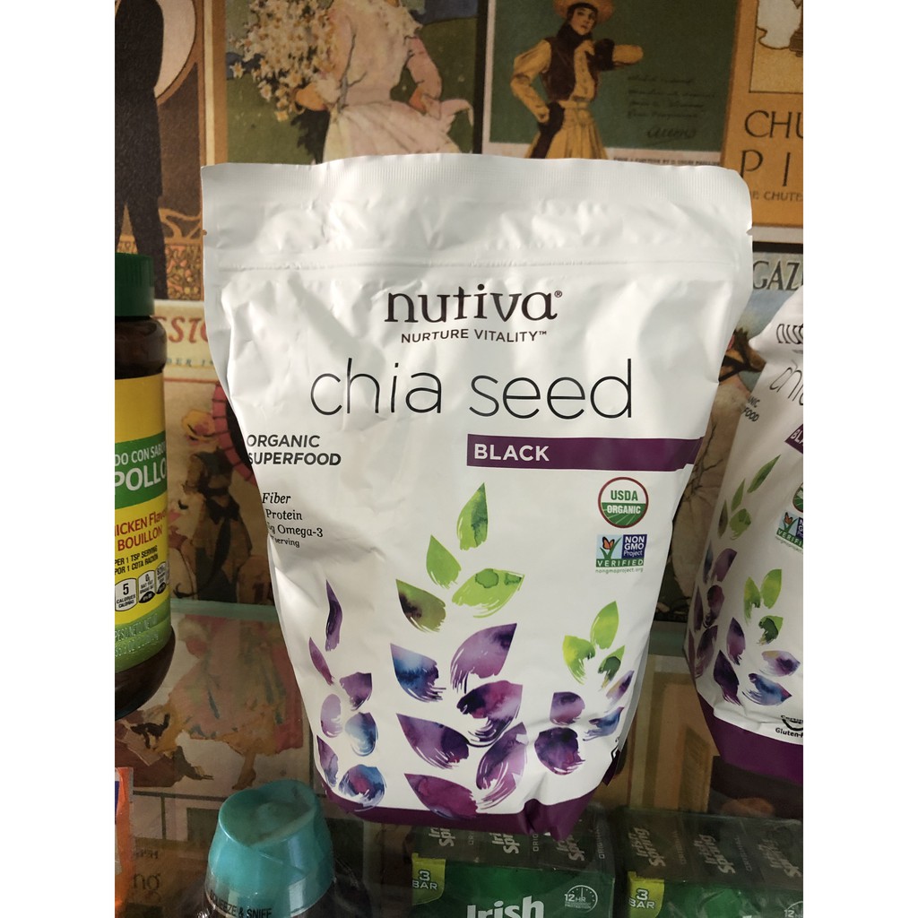 Sản phẩm Hạt Chia Nutifood Nutiva Organic Chia Seed 907g - Hàng Nhập Từ Mỹ - Fascino Queen