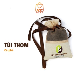 Túi thơm cà phê tây nguyên xanh khử mùi, thơm nhẹ nhàng tự nhiên 100% từ hạt cà phê