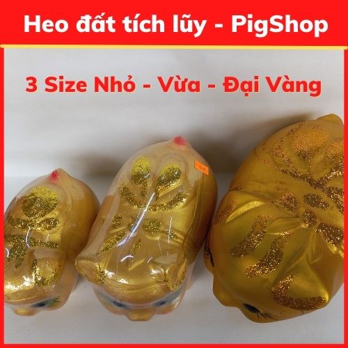 Ống heo đất tích lũy PigShop , nhiều mẫu mã đa dạng bắt mắt , heo đất tiết kiệm chất liệu đất nung bọc màng co.