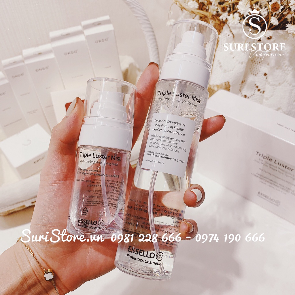 ESSELLO xịt khoáng Triple Luster mist