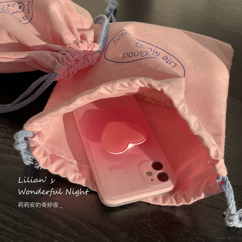 Mocha Túi Đựng Mỹ Phẩm Sức Chứa Lớn Phong Cách Hàn Quốc