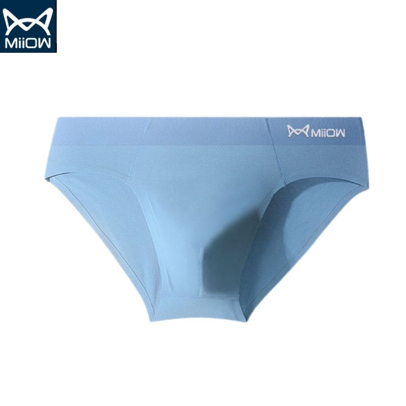 Hộp 3 quần sịp tam giác nam Miiow Cotton kháng mùi kháng khuẩn siêu mỏng chun đúc Nidoshop - M9902