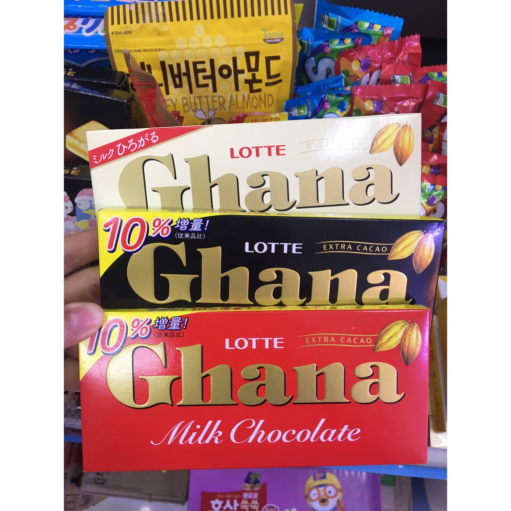 Socola Lotte Ghana các vị