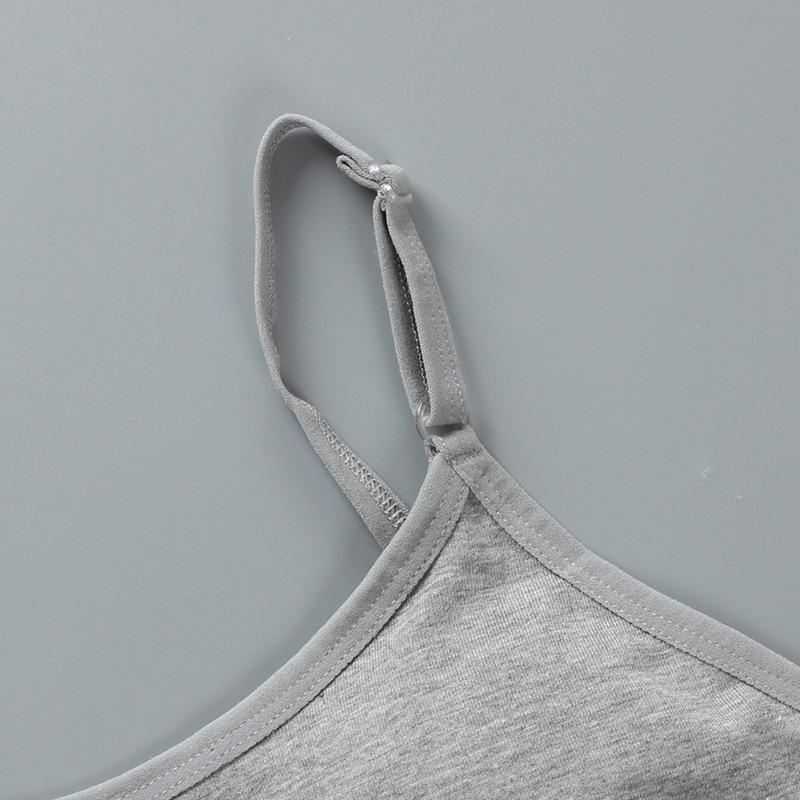 [B210] Áo Ngực Cotton Màu Trơn Thoải Mái Có Đệm Có Thể Tháo Rời Cho Thanh Thiếu Niên