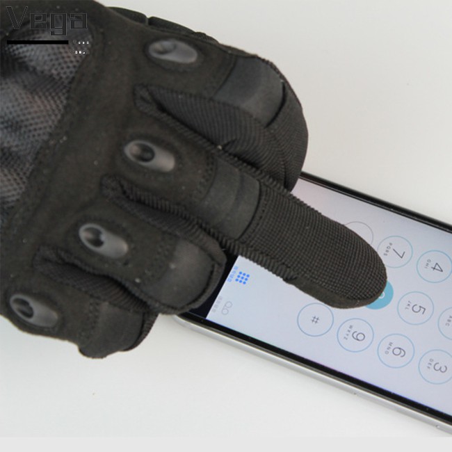 tfh Outdoor Touch Screen Hard Knuckle Full Finger Gloves