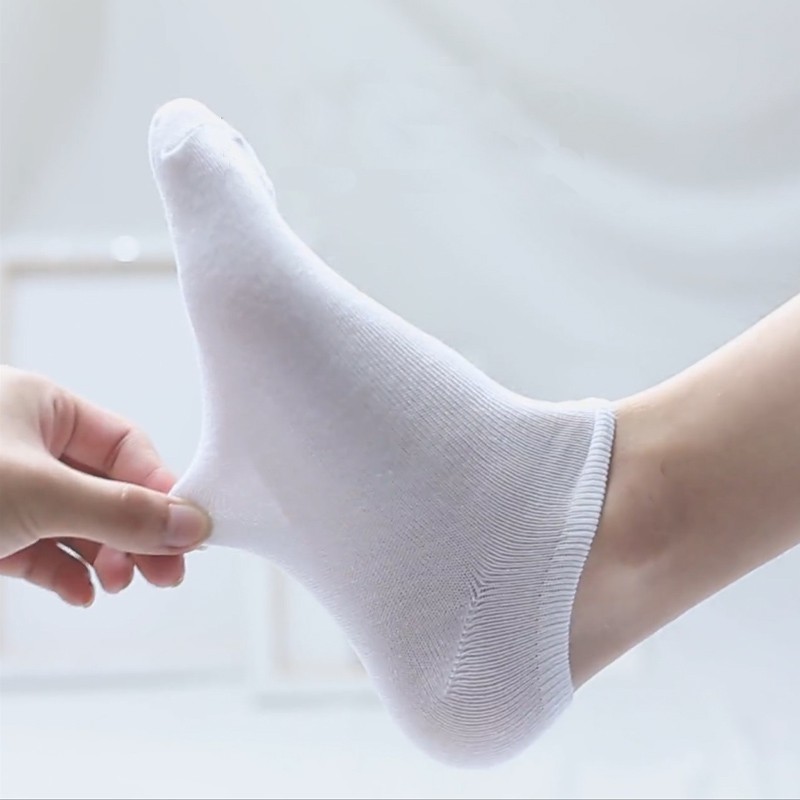 Befoyi Tất nam trắng đen thoáng mátcotton mềm mại nhiều màu