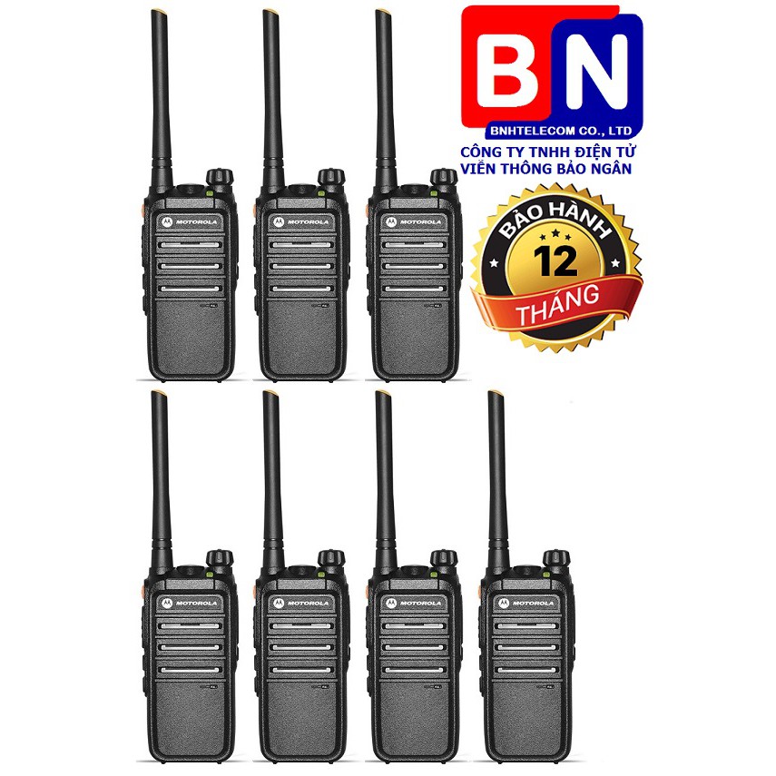 Bộ 7 Máy Bộ đàm Motorola CP-318 + 7 Tai Nghe Dây Xoắn Cao Cấp CP318