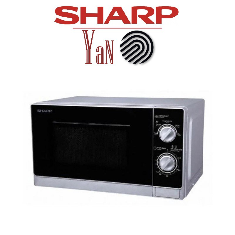 Lò vi sóng cơ có đèn lò hẹn giờ 35 phút Sharp R-205VN-S 20L 800W - Hàng chính hãng