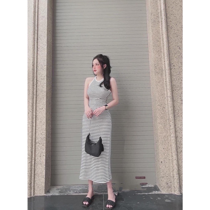 Váy body nữ dáng maxi ba lỗ siêu tôn dáng Michi , đầm nữ body