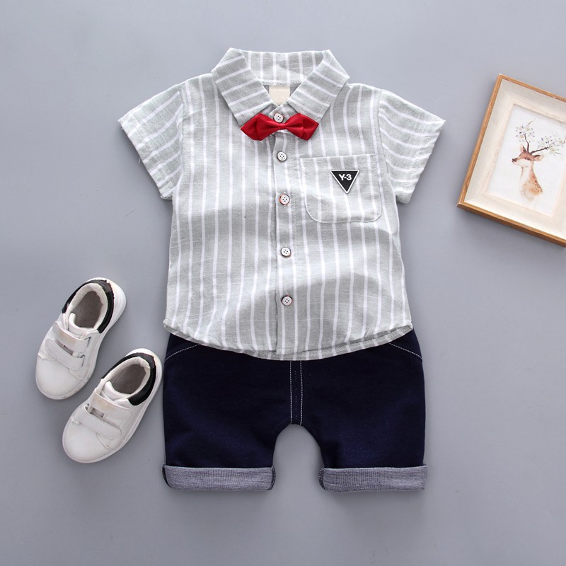 Set Áo Thun Polo &amp;Amp; Quần Short Cho Bé Trai