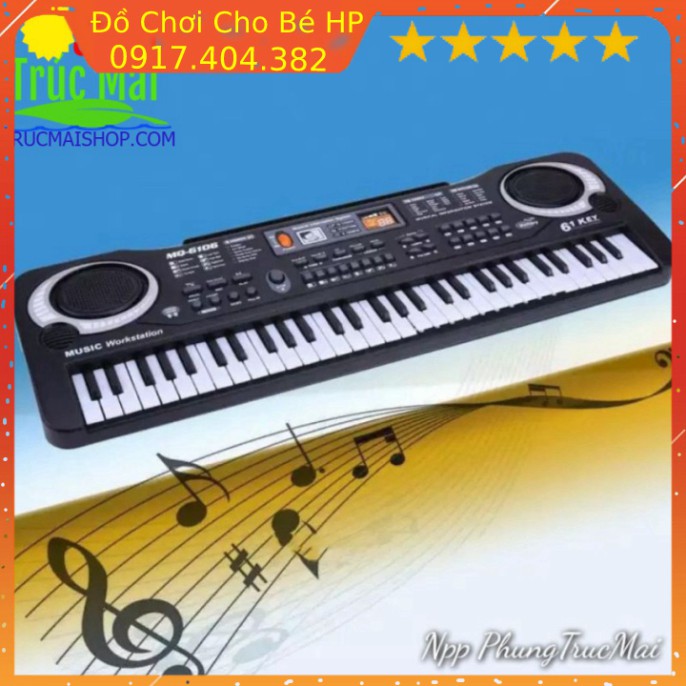 [SIÊU SALE] [ FREE SHIP ] Mua Đàn Piano - Bé Học Đàn Tại Nhà - Đàn Organ Cho Người Lớn Và Trẻ Em MQ-6106 - Bh 12 thang ✅