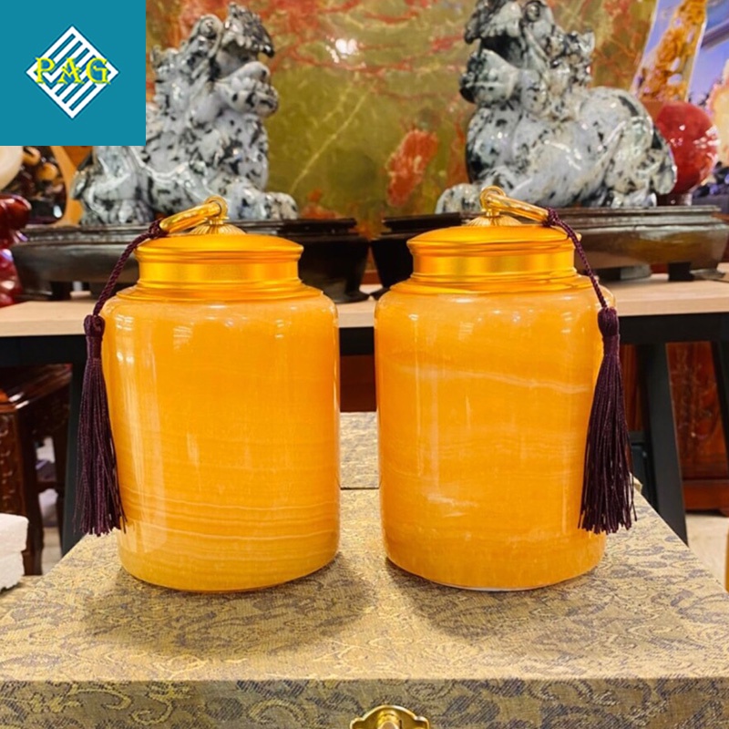 Hũ Đựng Trà Cao Cấp Bằng Đá Thiên Nhiên