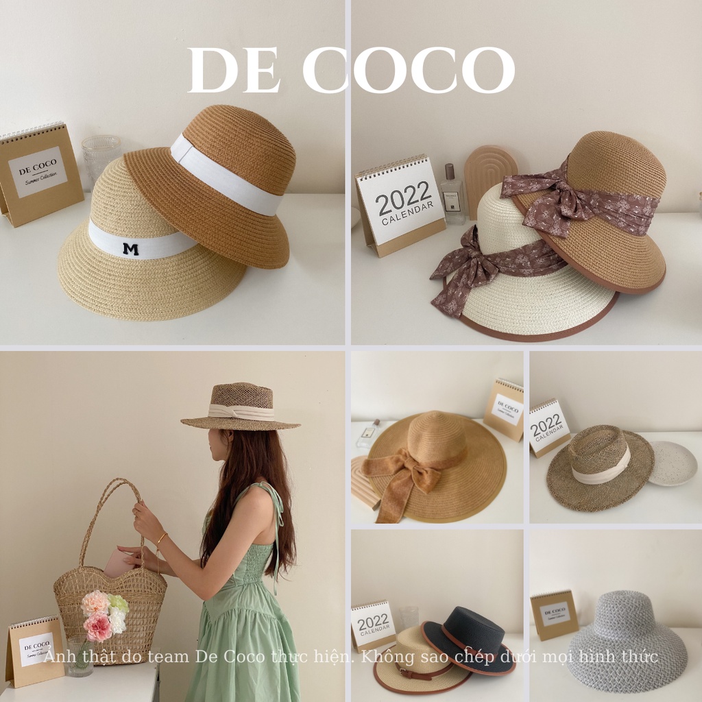 Mũ DECOCO ACC Panama Gaucho cói rộng vành