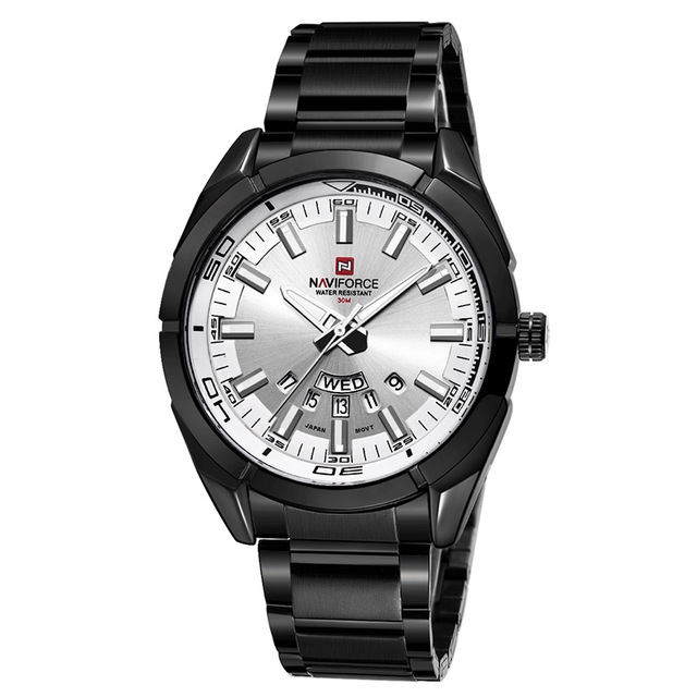 NAVIFORCE NF9038 Men Casual Fashion Stainless Steel Band Analog Quartz Watch | BigBuy360 - bigbuy360.vn