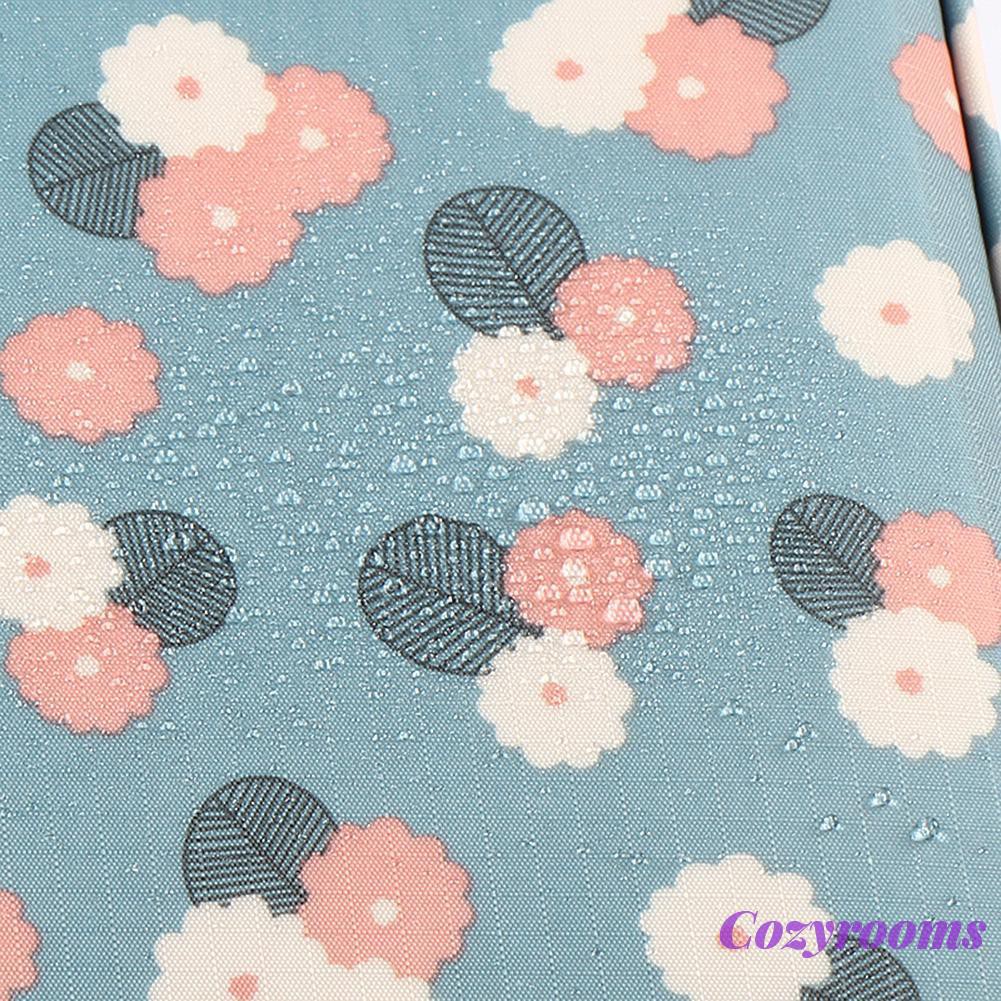 Breathable Floral Printed Shoe Bag Waterproof Three-layer Travel Boots Case